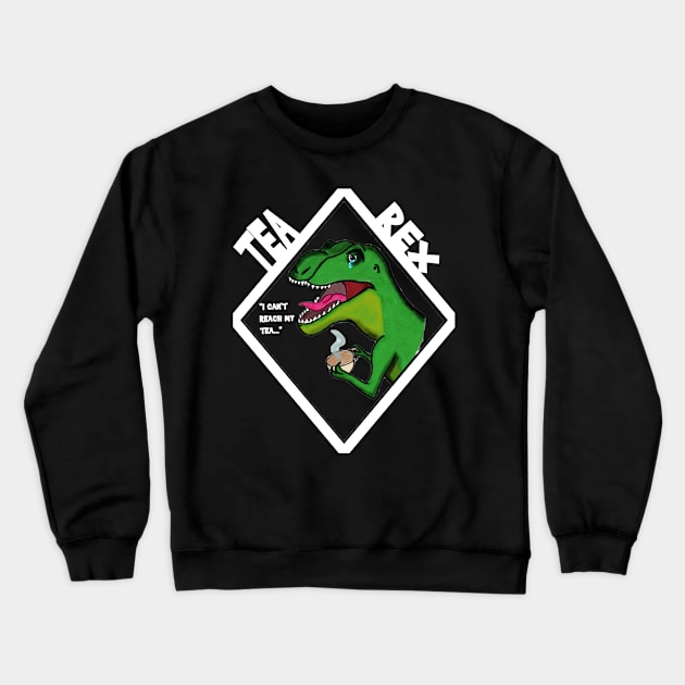 Tea-Rex Alt for darker products Crewneck Sweatshirt by Adriane Tempest